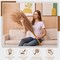 7 Pcs 45" Faux Pampas Grass – Fluffy Artificial Pompous Grass for Tall Floor Vase, Non-Shedding Home Decor, Boho Wedding Flowers, Baby Shower Centerpieces, Bedroom & Living Room Decor (Brown)